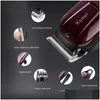 Hårtrimmer Kemei 2600 Professional Electric Beard Shaver 100-240V Uppladdningsbar Clipper Titanium Knife Cutting Hine Drop Delivery Pro OT75D