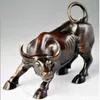 Big Wall Street Bronzen Fierce Bull OX-standbeeld 13 cm 5 12 inches2084