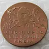 Niemcy Verdun 1917 100% miedzi lub srebrna gastrowana brązowa medal Karl Goetz Anglia i Francja jako DEA Copy Coins264H