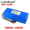 Liitokala 36V 10S3P 10AH 500W Hög effektkapacitet 42V 18650 LITIUM Batteripaket Ebike Electric Car Bicycle Motor Scooter BMS BMS