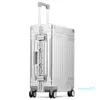 100% aluminium-Magnesium Bointing Rolling Bagage Business Cabin Case Spinner Travel Trolley Suitcase z kółkami Suitcases314L