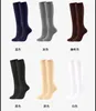 Chaussettes et bas de sport pour hommes et femmes, couleur unie, jambe fine