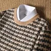 Men's Sweaters All Wool Knitted Sweater Round Neck Pullover Autumn And Winter Business Leisure Long SSleeved High-end Top