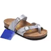 Birkinstock Boston Sandalias Bugar zapatillas de cuero Cork Fashion Fashion Slide Summer Tobas de playa favoritas para hombres y mujeres