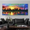 LNIFE Painting Colorful Oil Painting Printed On Canvas Abstract Wall Art For Living Room Modern Home Decor Landscape Pictures273h