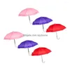 Parapluies 6 pcs mignon mini parapluie enfant jouets pour enfants décoratif orner tissu pographie accessoire livraison directe DHFU5