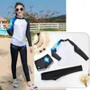 Roupa de banho feminina crianças meninos menina três peças rash guard maiô maiô manga longa sunsuit camisa shorts calças fatos de treino atlético