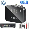 Adapter Bluetooth Receiver Transmitter 5.0 NFC Stereo 3,5mm Aux Jack RCA Optical Wireless Audio Adapter MIC IR -Fernbedienung für Fernseher Neue