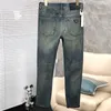 Jeans da uomo Linea Rossa Raw New Stretch cinque tasche in velluto denim Triangolo Logo jeans vintage Designer Jean Eanbaggy Uomo Pantaloni classici da uomo Pantaloni da gioventù Jeans