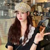 BERETS SBOY Cap Hat Women Spring Autumn Painter Beret retrò Plaid Casquette Gorros Cappelli per