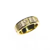 3 Row Full Diamond Love Ring Fashion Women Wedding Rings Quality 316L Titanium Steel JewelryCluster Rings233h