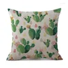 Poduszka kreatywna kaktus Cover rośliny tropikalne drukowanie rzut obudowa domowa dekoracja poduszka poduszka funta de almohada