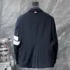 Дизайнерский мужской костюм-пиджак Классический Повседневный цветочный принт Роскошная куртка Брендовый тонкий костюм с длинным рукавом Пальто