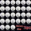 76pcs USA coins 1916-1945 mercury copy coins bright of different ages silver-plated set of coins1953