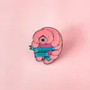 Broches Hanreshe Tardigrade Stoere Emaille Broche Pin Biologie Bacteriën Microbe Revers Rugzak Hoed Badge Sieraden Voor Bioloog Studenten