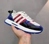 Men Patchwork Shoes Designer Three Stripes Street Dance Party Dress Sneaker Height Increasing Flats Breathable Casual No 3021