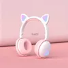 Cell Phone Earphones New cute cat claw Bluetooth headset makaron ear live voice callH240312