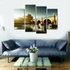 4pcs set Unframed Castel Sant'Angelo and Tiber River HD Print On Canvas Wall Art Picture For Home and Living Room Decor264B