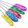 5PCS Lot Kolorowa Wstążka Kota Różdżka zabawka Zabawna zwiastun kotka Zabawki 50 cm Plastikowe kicie Pet Cats Toys for Interactive Play Random266c