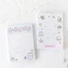 Folhas/pacote bonito estilo coreano para fazer lista bloco de notas desenhado à mão estudante papelaria deixar mensagem tomar notas diy scrapbooking
