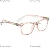 Designer ch Cross Glasses Frame Chromes Märke Solglasögon för män Kvinnor Trendiga runda ansikte Eye Male Protection Eyeglass Frames Heart Chromees Hearts 852