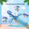 Gun Toys Outdoor Sports Vuxen Toy Gun Water Gun Beach Swimming Pull Type Stor kapacitet långväga vatten spray stora barn ZD09 L240311