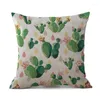 Funda De almohada creativa con estampado De plantas tropicales, Funda De almohada para decoración del hogar