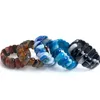 natural botswana agates/Red Blue Sardonyx stone beads bracelet natural gem stone bangle fine jewelry woman for gift wholesale 240226