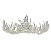 Tiaras Us Warehouse Bridal Headbands Tiara Crown With Rhinestone And Simated Pearl Headpiece Jewelry Hair Accessoires For Wo Dhgarden Dh7U6
