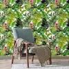 LUKCYYJ – papier peint auto-adhésif Jungle tropicale, autocollant mural imperméable et amovible pour salon et chambre à coucher, 271z