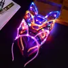 Rabbit Cat Ears HeadBand LED Light Up Party Glowing Supplies Girls Boys Head band For Favor Birthday Halloween Xmas Gifts