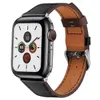 Para apple watch apple watch pulseira de couro iwatch fivela de cauda afiada cinto de couro de grão completo 38/40/42/44mm série 1 ~ 5 geração