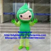 Mascot kostymer grön blommor persika prunus maskot kostym vuxen tecknad karaktär outfit kostym välkomna middag reklam compaign zx2901