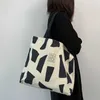 Torby na zakupy torbę dla kobiet w klasie studenckiej Książka studentów Ins Korean Style Pasek zamek błyskawiczny