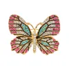 Pins Brooches Cute Butterfly For Women Rhinestone Crystal Dress Accessories Gift Drop Delivery Jewelry Dhgarden Dhfje