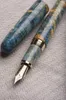 Vackert mönster Stabiliserat trä Fountain Pen Iraurita NIB Skriva bläckskolekontor Leveranser Gift Manual Assembly 240229