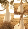 Newest Rembo Styling Bohemian Simple Square Sleeveless Backless Wedding Dresses Lace Tulle Ruffles Wedding Gown Sweep Train robe d1864130