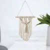 Wall Hanging Tapestry Cotton Rope Tassel Hand Woven Bohemian Tapestry Geometric Art Beautiful Living Room Home Decor327A