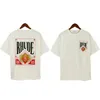 Rhude Luksusowa marka Rhude Shirt Hot Men's Shorts Designer Men Men Shirt Kobiet Kobiety Druku