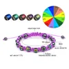 Perlen Temperatur ändern Farbe Stimmung Perlen Stein Armband geflochtene Hämatit Stein Freundschaftsarmbänder für Frauen Mädchen Modeschmuck