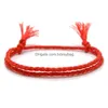 Bracelets de charme Colorf tissé à la main tressé coton corde amitié pour femmes hommes amoureux décor bijoux livraison directe DH60N