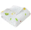 110*110cm Baby Gauze Bath Towel Pure Cotton 6 Six-layer Bath Cleaning Towels Children's Quilt Newborn Towel Quilt Children Blanket