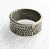 Pierścienie ręczne pierścienia ringu monety vintage ręcznie robione z Kennedy Half Dollar Silver Plated US rozmiar 8-16#296V
