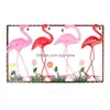 Produits de style chinois Threensional Style chinois Flamingo Wall Sticker Children039S Chambre Salons Décoration Painting3274801 Drop Dhde7