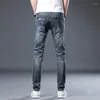 Men's Jeans Ripped Men Stretch Dark Blue Hip Hop For Distressed Patchwork Skinny Male Denim Pants Trousers Boys 2024