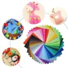 Groothandel 15x15 CM Non-woven Vilt 1mm Dikte Polyester Doek Vilt DIY Bundel Voor Naaien Poppen ambachten Verpakking Papier LL