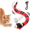 Jouets de chat interactifs de détection intelligente rechargeables USB Jouets de chat de serpent électronique automatique Teasering PlayKitten jouets pour chats chiens animal de compagnie 240229