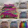 Luxe Luipaardprint Beddengoed Sets Dekbedovertrek Twin Volledige Queen Kingsize Bed Zacht Dekbed Beddengoed 210319277E