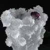 高品質のクリスタルガラスバラの花瓶クリエイティブフェスティバルプレゼント285a