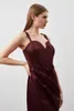 Festklänningar aftonklänning 2024 Spring Women's Elegant ärmlös snörning Sexig italiensk nudelband tätt